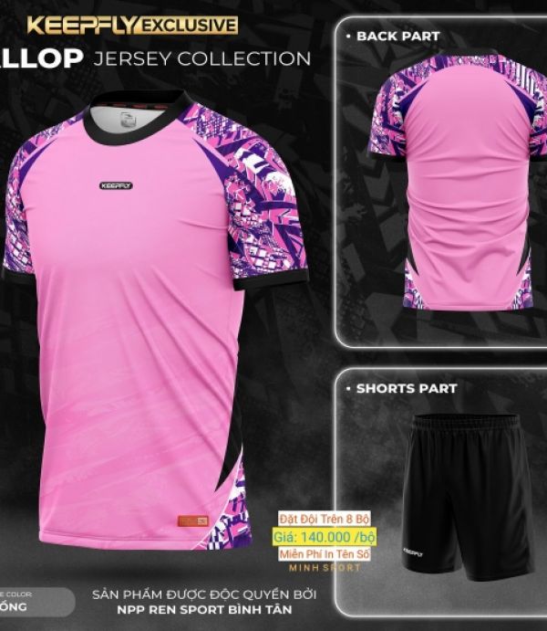 ĐỒ ĐÁ BANH KEEPFLY GALLOP - HỒNG