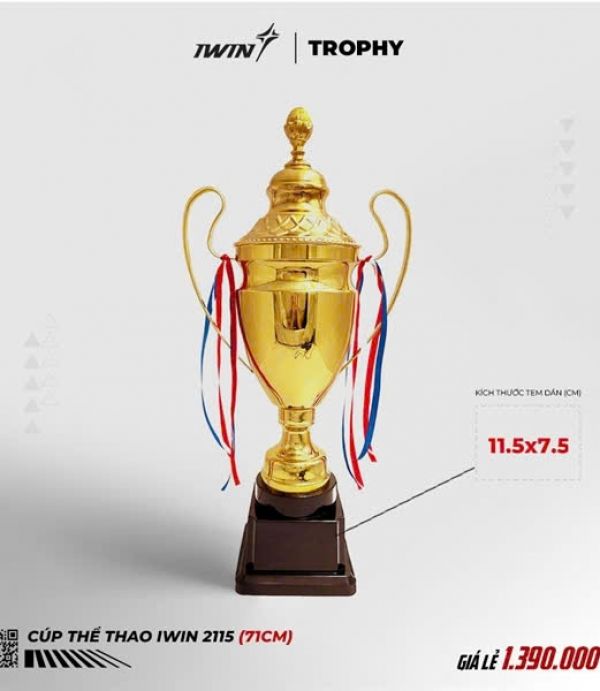 Cúp Thể Thao Size Siêu To Iwin Cao Cấp
