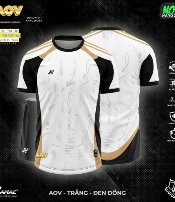 ĐỒ ĐÁ BANH AMAC AOV - TRẮNG