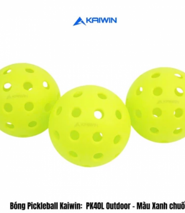 Bóng Pickleball Kaiwin Tập Luyện 40L - Hộp 3 Quả