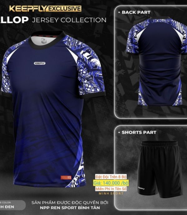 ĐỒ ĐÁ BANH KEEPFLY GALLOP - XANH ĐEN