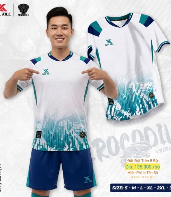 ĐỒ ĐÁ BANH DULL KILL CROCODILE - TRẮNG