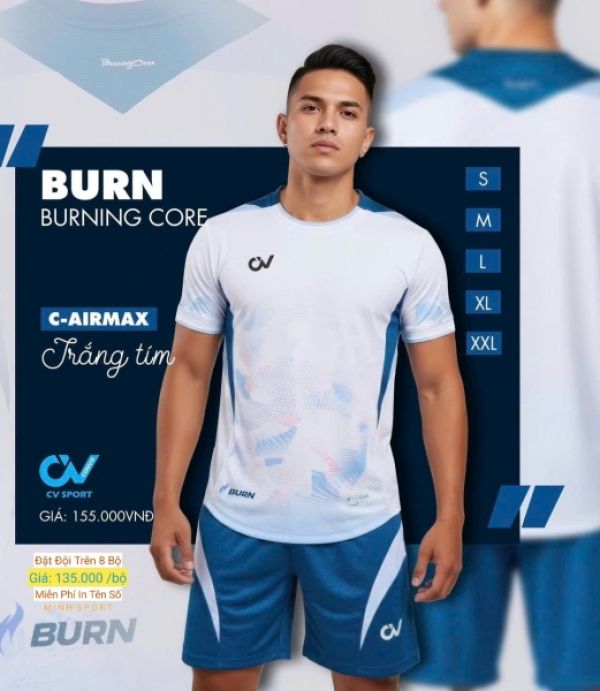 ĐỒ ĐÁ BANH CV BURN - TRẮNG