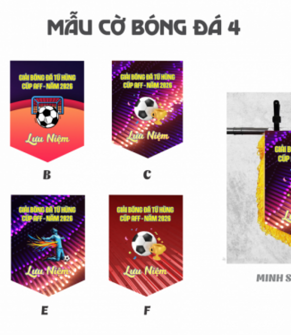 Cờ Lưu Niệm Bóng Đá 4