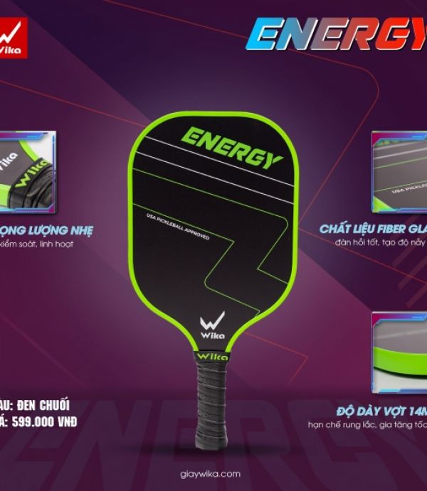 Vợt Pickleball Wika Energy 14mm