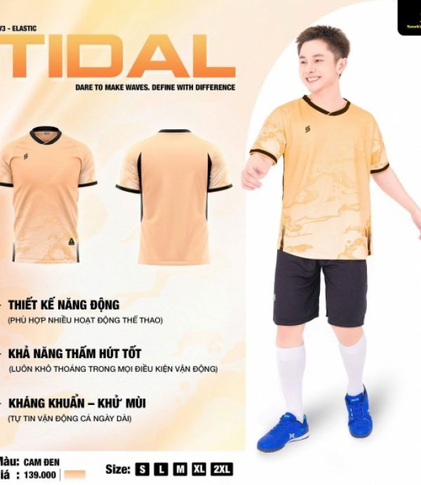 ÁO BÓNG ĐÁ SAO VIỆT TIDAL - CAM