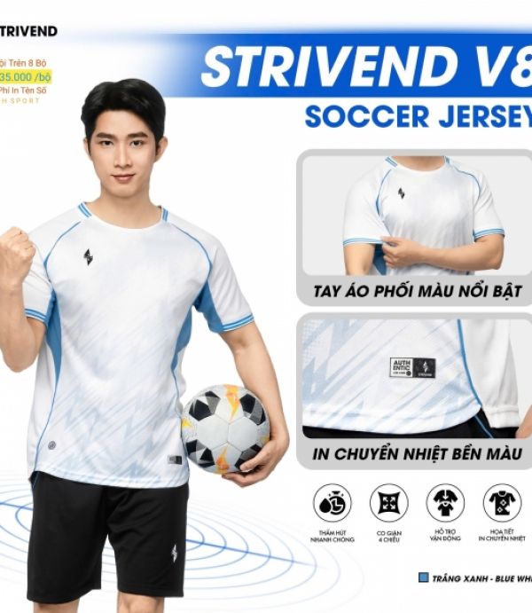 ĐỒ ĐÁ BANH STRIVEND V8 - TRẮNG