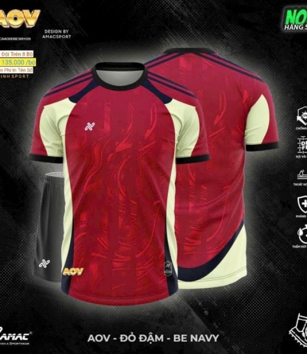 ĐỒ ĐÁ BANH AMAC AOV - ĐỎ