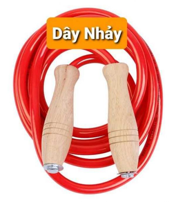 DÂY NHẢY CÁN GỖ THÁI 