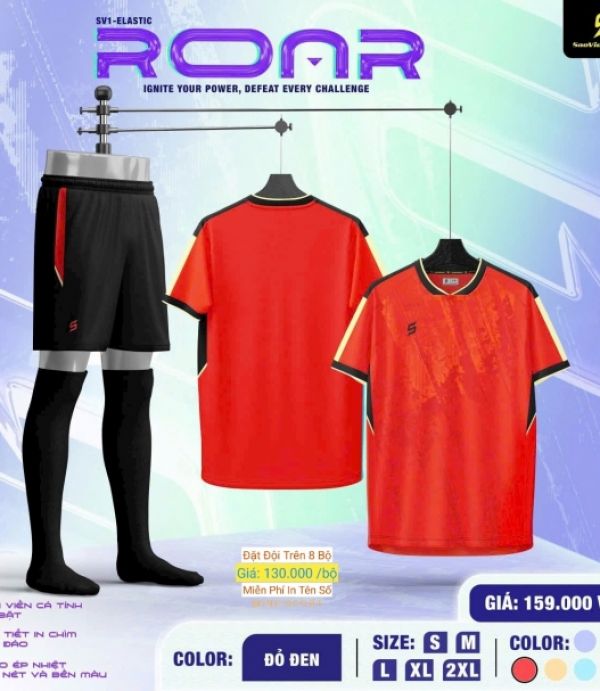 ÁO ĐÁ BANH SAO VIỆT ROAR - ĐỎ