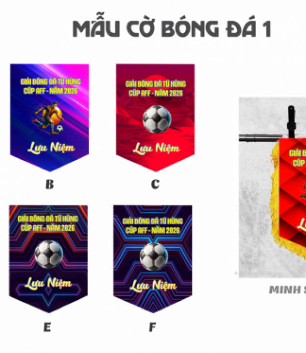 Cờ Lưu Niệm Bóng Đá 1
