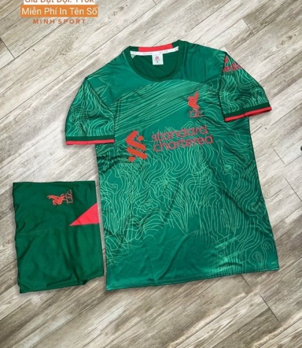 ÁO BÓNG ĐÁ LIVERPOOL XANH LÁ DK