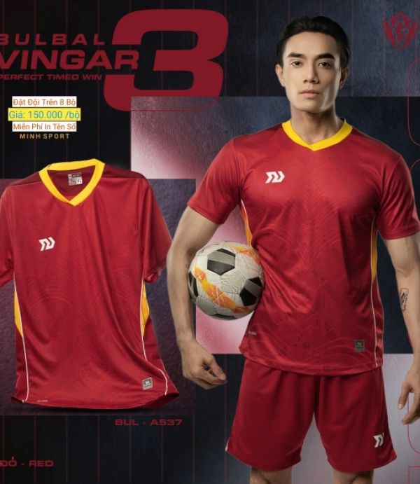 ÁO ĐÁ BANH BULBAL VINGAR 3 - ĐỎ