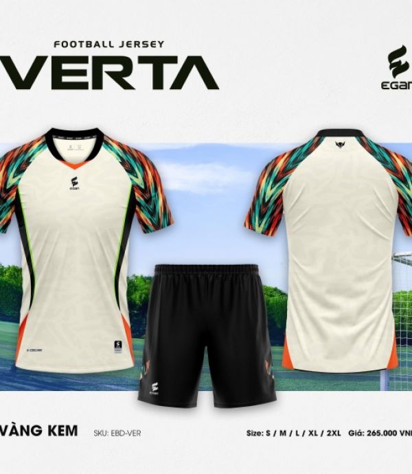 ÁO ĐÁ BANH CP VERTA - VÀNG KEM