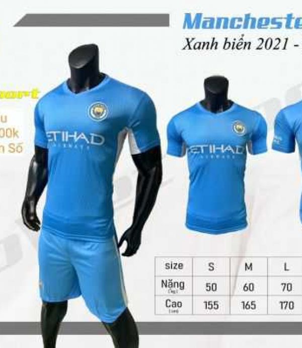 ĐỒ ĐÁ BANH MANCITY XANH SV