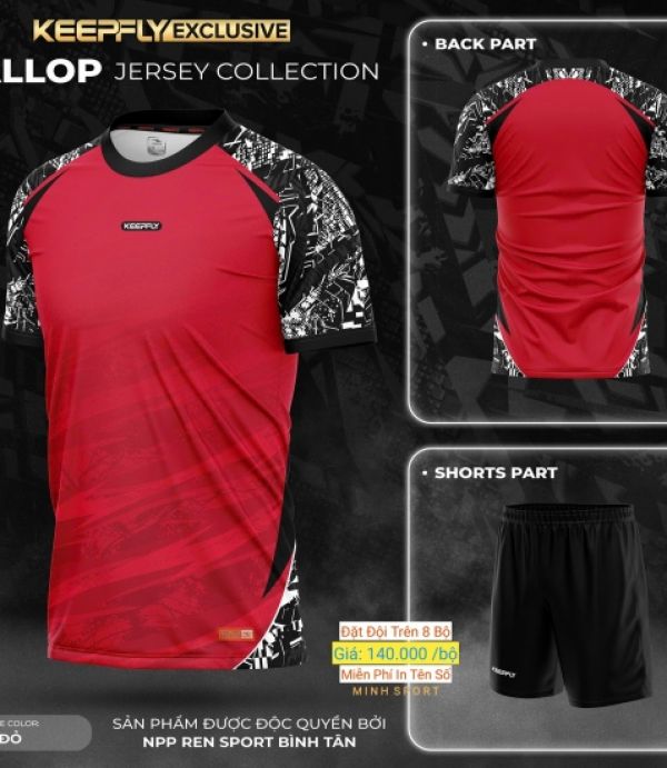 ĐỒ ĐÁ BANH KEEPFLY GALLOP - ĐỎ