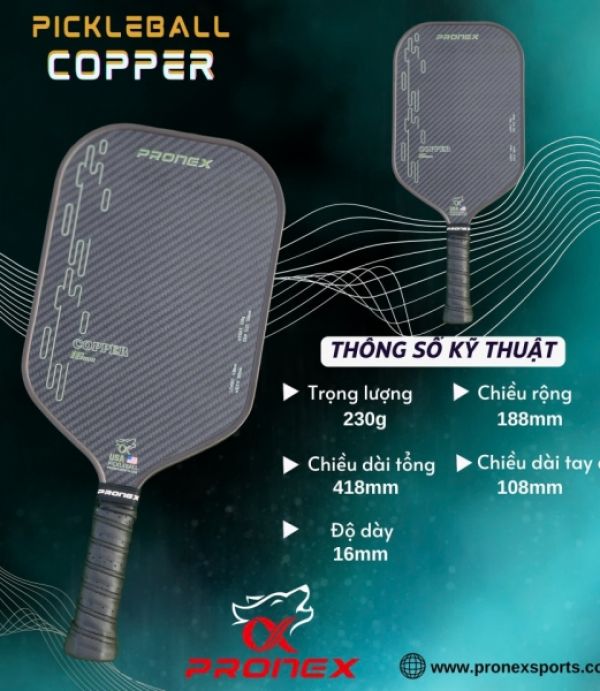  Vợt Pickleball Pronex Cooper - 1 Cây