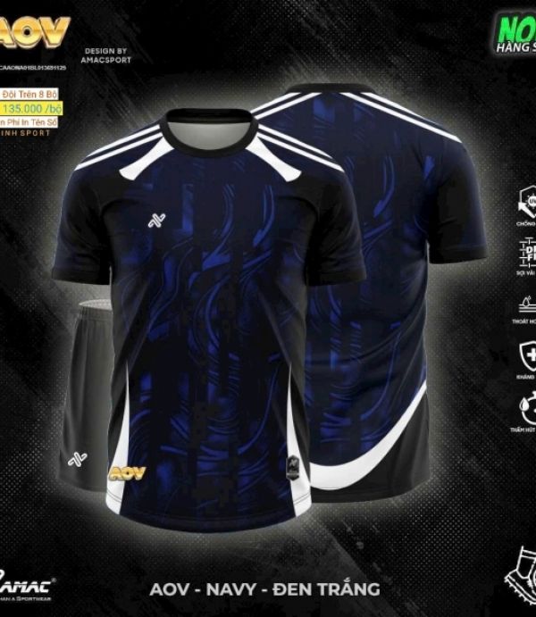 ĐỒ ĐÁ BANH AMAC AOV - XANH ĐEN