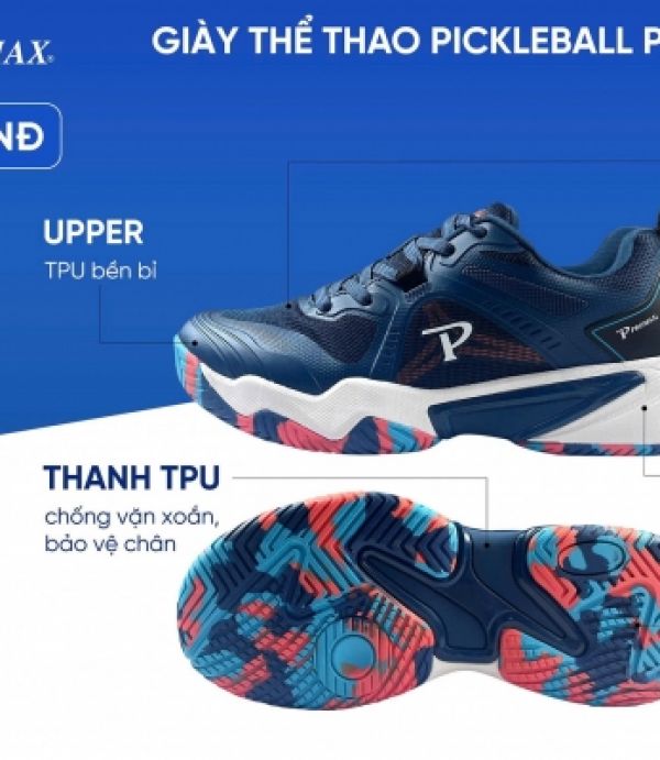 Giày Pickleball Nữ Promax PI88 - Xanh Đen