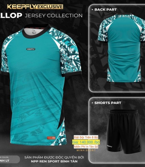 ĐỒ ĐÁ BANH KEEPFLY GALLOP - XANH LÝ