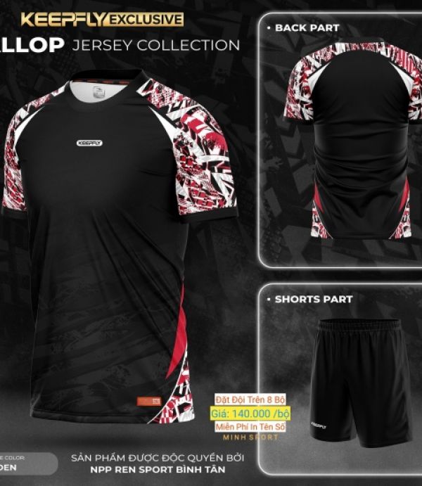 ĐỒ ĐÁ BANH KEEPFLY GALLOP - ĐEN