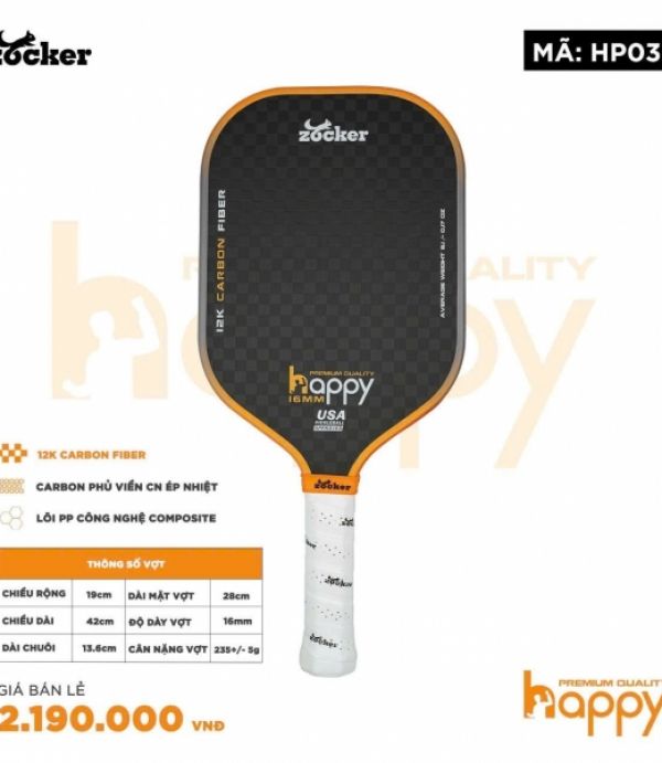 Vợt Pickleball Zocker HP03