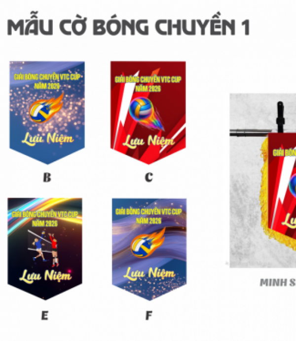 Cờ Lưu Niệm Bóng Chuyền 1