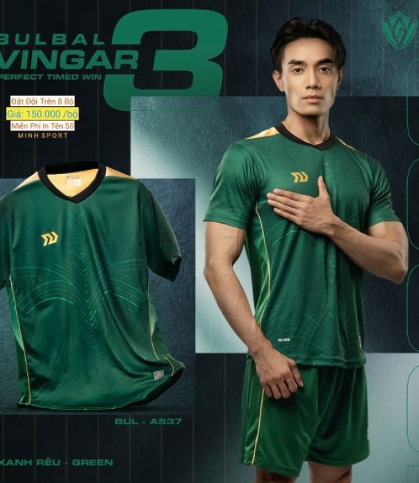 ÁO ĐÁ BANH BULBAL VINGAR 3 - XANH RÊU