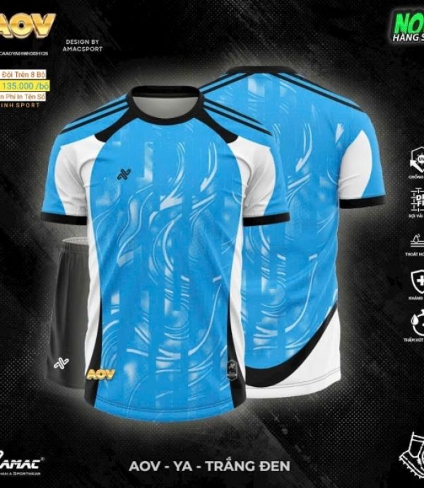 ĐỒ ĐÁ BANH AMAC AOV - XANH BIỂN