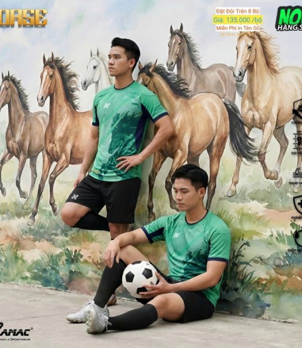 ÁO ĐÁ BANH AMAC HORSE - XANH LÁ