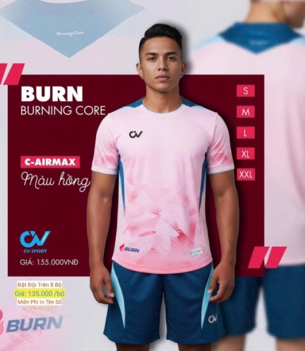 ĐỒ ĐÁ BANH CV BURN - HỒNG