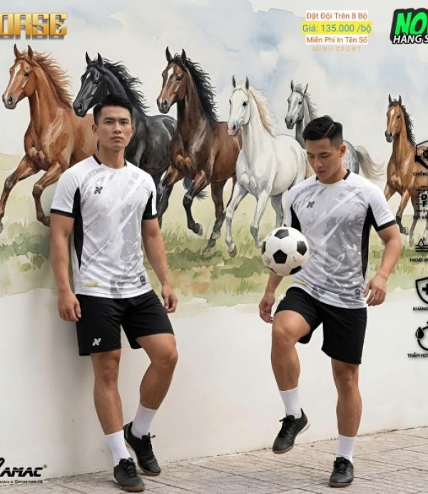 ÁO ĐÁ BANH AMAC HORSE - TRẮNG
