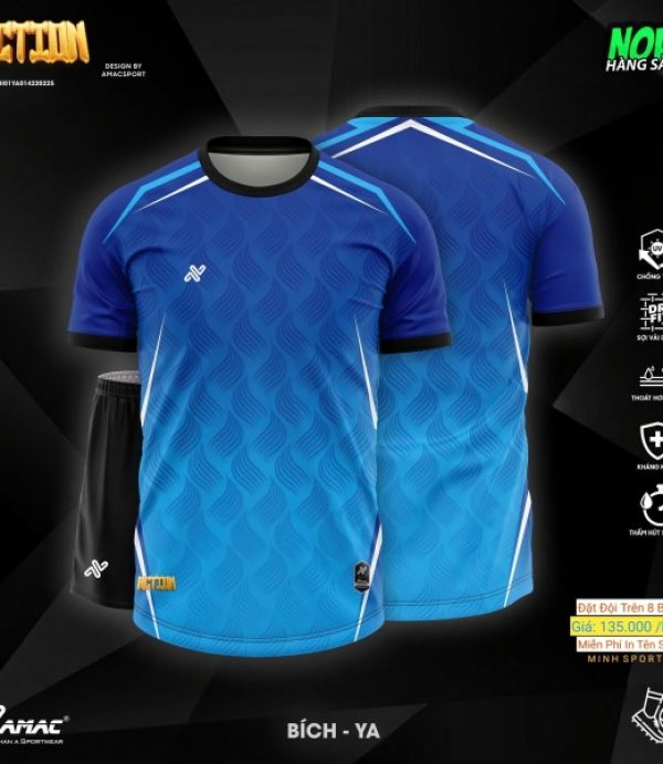 ÁO ĐÁ BANH AMAC ACTION - XANH BÍCH