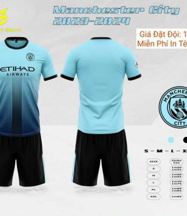 ĐỒ BÓNG ĐÁ MANCITY XANH BIỂN SV