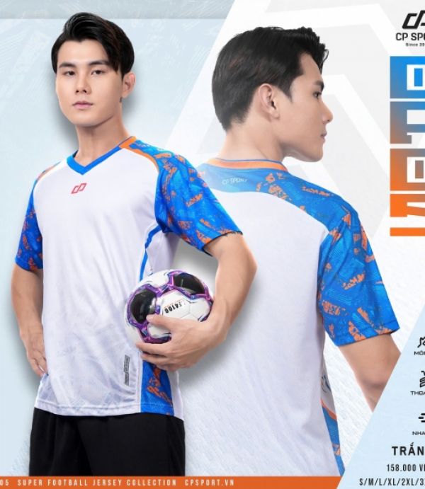 ÁO BÓNG ĐÁ CP 05 - TRẮNG