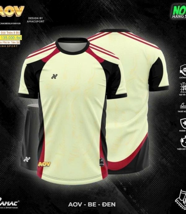 ĐỒ ĐÁ BANH AMAC AOV - BE ĐEN