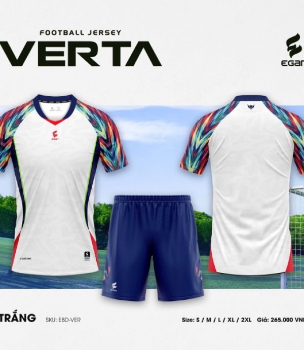 ÁO ĐÁ BANH CP VERTA - TRẮNG