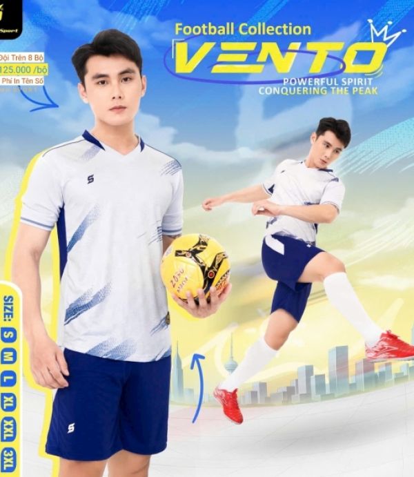 ĐỒ ĐÁ BANH SAO VIỆT VENTO - TRẮNG