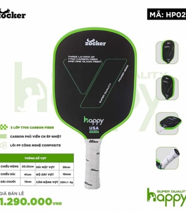 Vợt Pickleball Zocker Happy Super - 1 Cây 