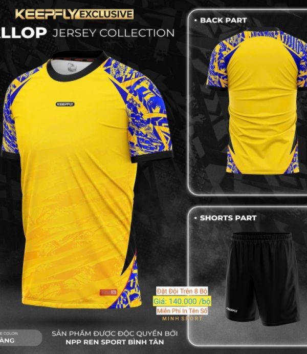 ĐỒ ĐÁ BANH KEEPFLY GALLOP - VÀNG