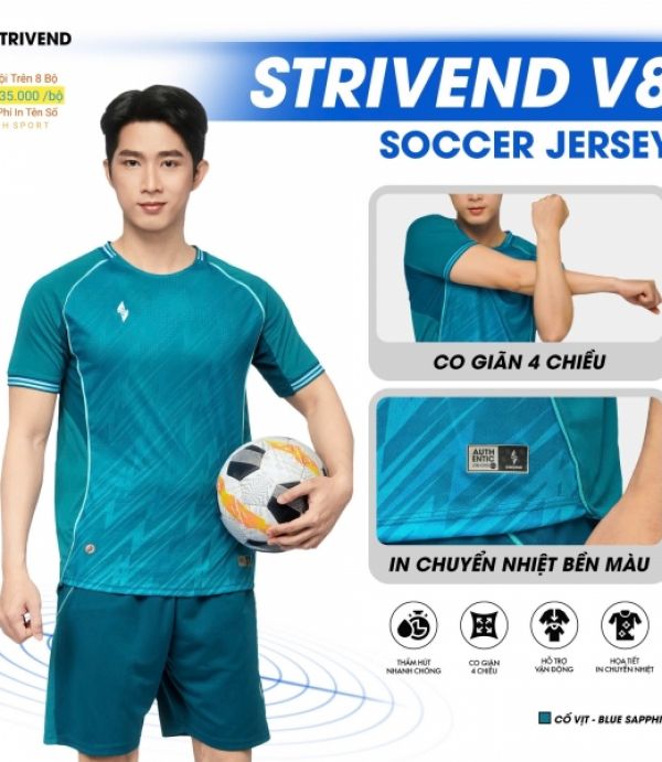 ĐỒ ĐÁ BANH STRIVEND V8 - XANH CỔ VỊT