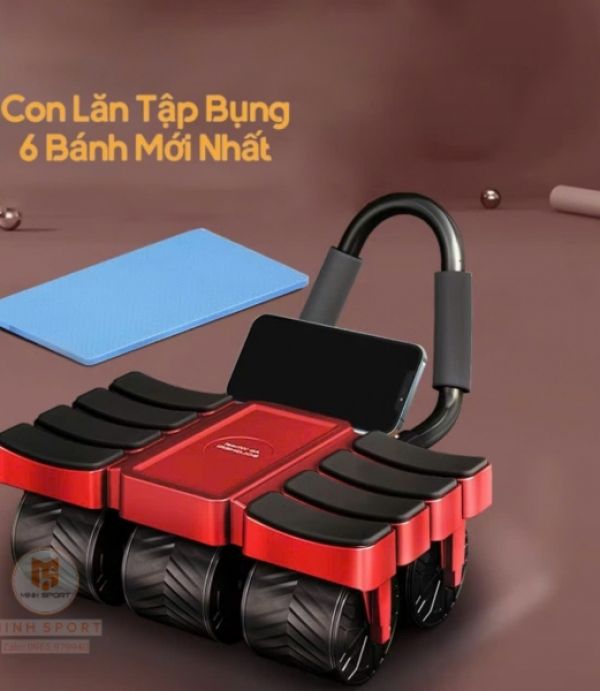 Con Lăn Tập Bụng Trợ Lực 6 Bánh