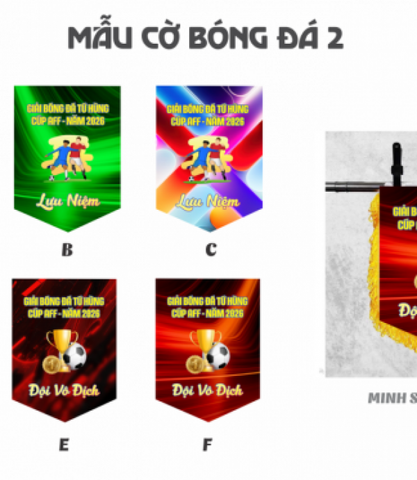 Cờ Lưu Niệm Bóng Đá 2