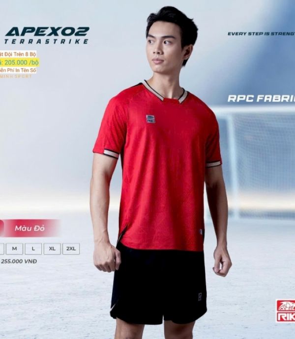 ĐỒ ĐÁ BANH RIKI APEX02 - ĐỎ