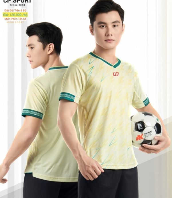ÁO BÓNG ĐÁ CP BASE 01 - VÀNG KEM