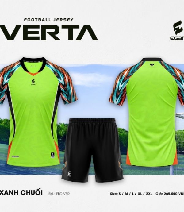 ÁO ĐÁ BANH CP VERTA - XANH CHUỐI