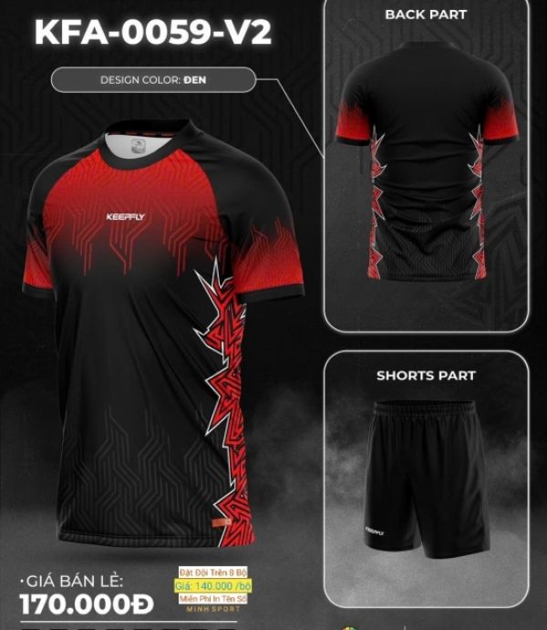 ĐỒ ĐÁ BANH KEEP FLY 0059 - ĐEN