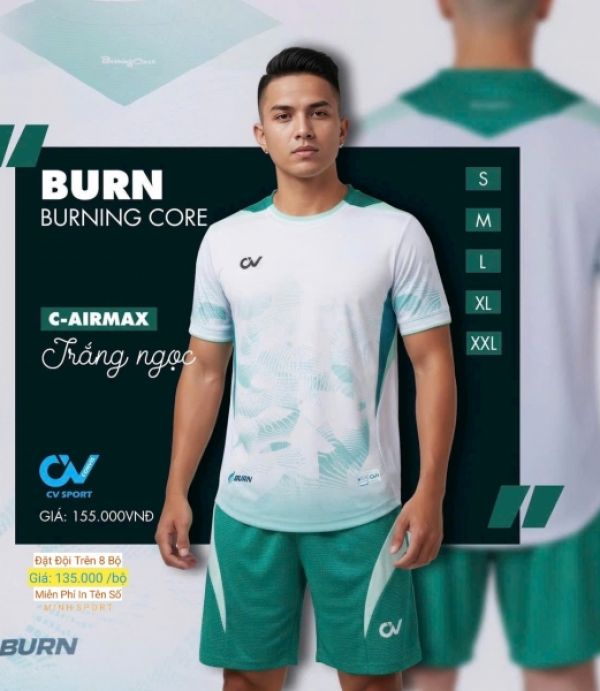 ĐỒ ĐÁ BANH CV BURN - TRẮNG NGỌC