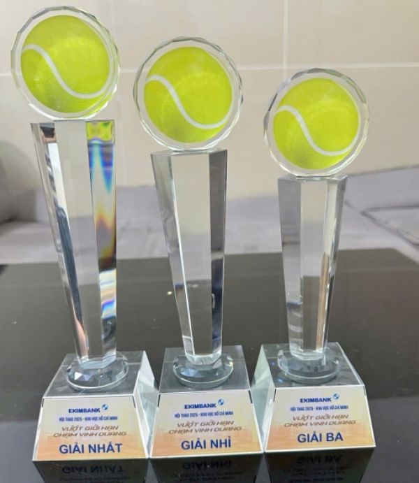 Cúp Tennis Pha Lê - Miễn Phí In