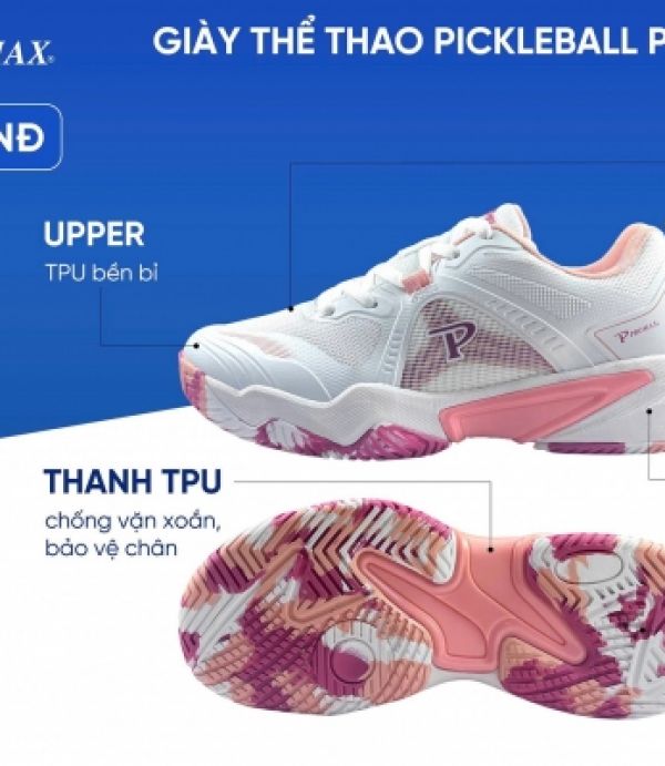 Giày Pickleball Nữ Promax PI88 - Trắng